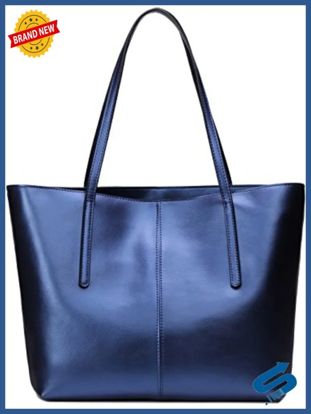 Genuine Leather Large Tote Shoulder Bag Fits 14